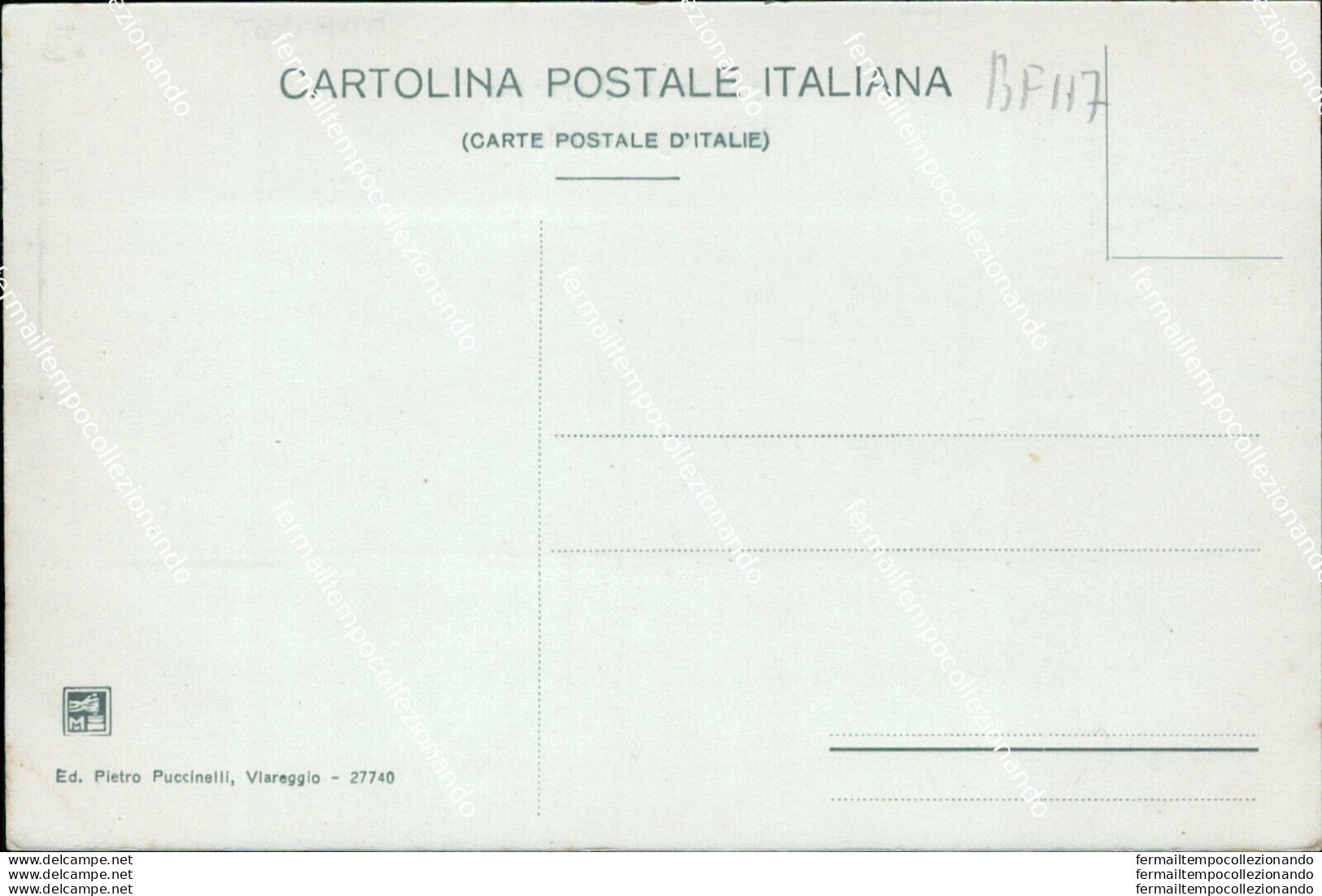 Bf117 Cartolina Un Saluto Da Viareggio Viale Ugo Foscolo Bella!!  Lucca - Lucca