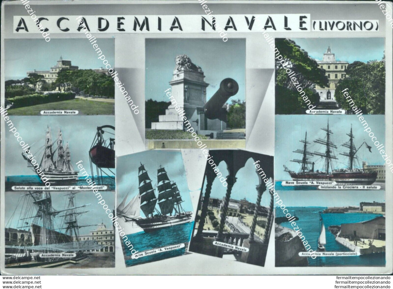 Bo566 Cartolina Accademia Navale Livorno - Livorno