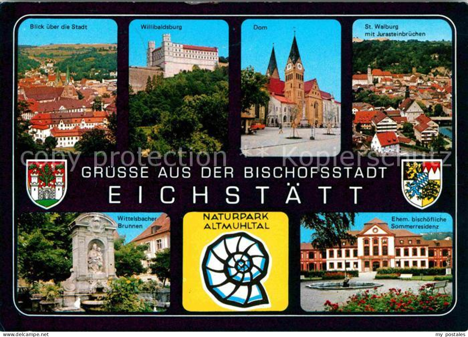 72641485 Eichstaett Oberbayern Bischofsstadt Willibaldsburg Dom St Walburg Juras - Eichstaett