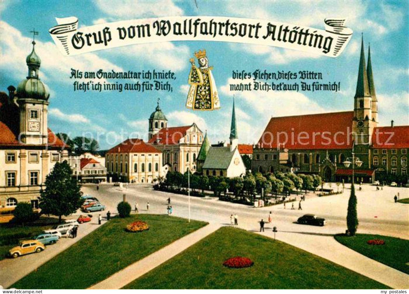 72641448 Altoetting Wallfahrtsort Kapellplatz Gnadenkapelle Kirche Heiligenfigur - Altoetting