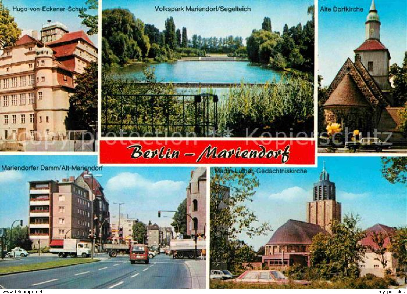 72641397 Mariendorf Berlin Hugo Von Eckener Strasse Volkspark Segelteich Alte Do - Autres & Non Classés
