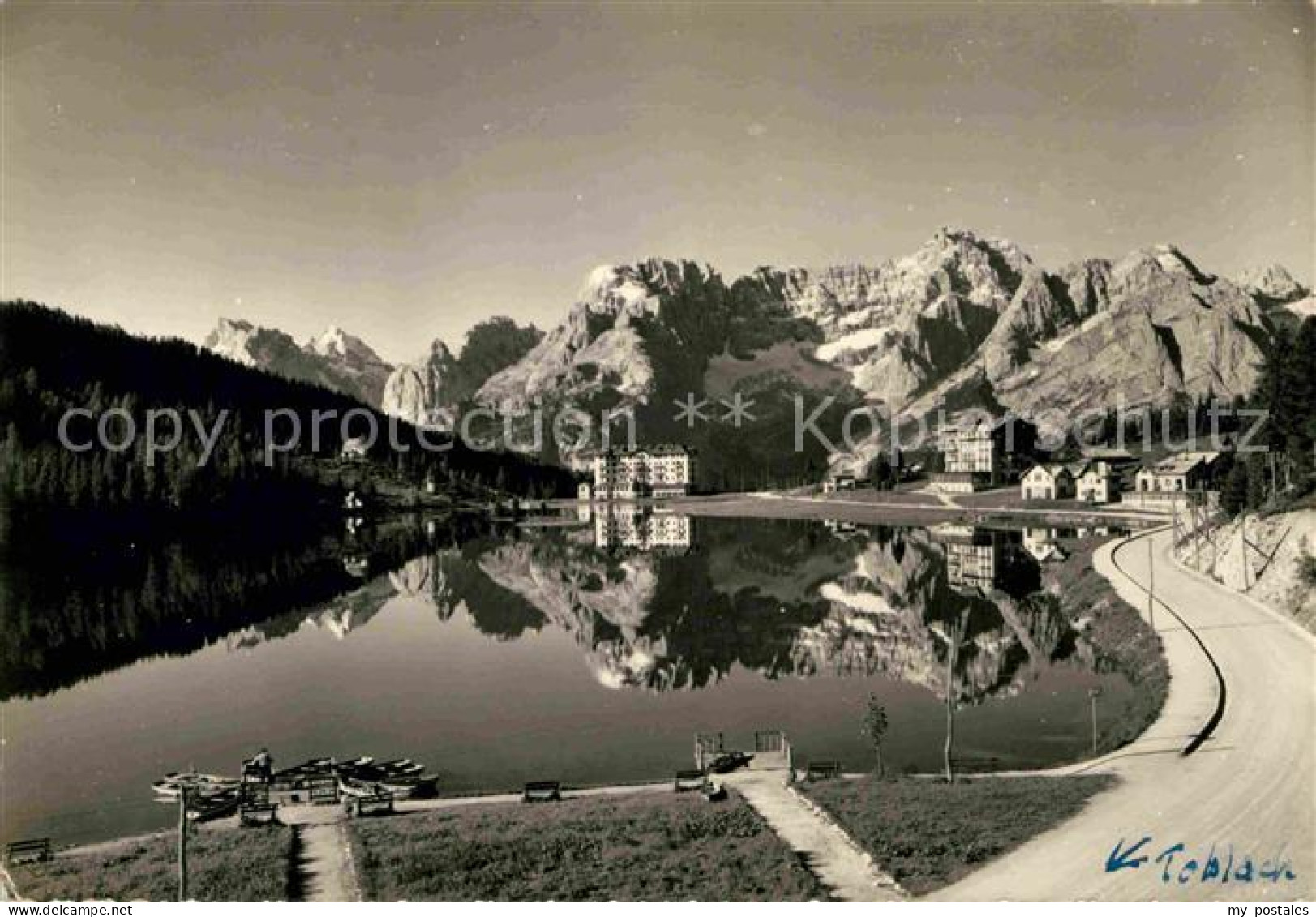 72641380 Misurinasee Mit Sorapis Dolomiten Wasserspiegelung Misurinasee - Sonstige & Ohne Zuordnung