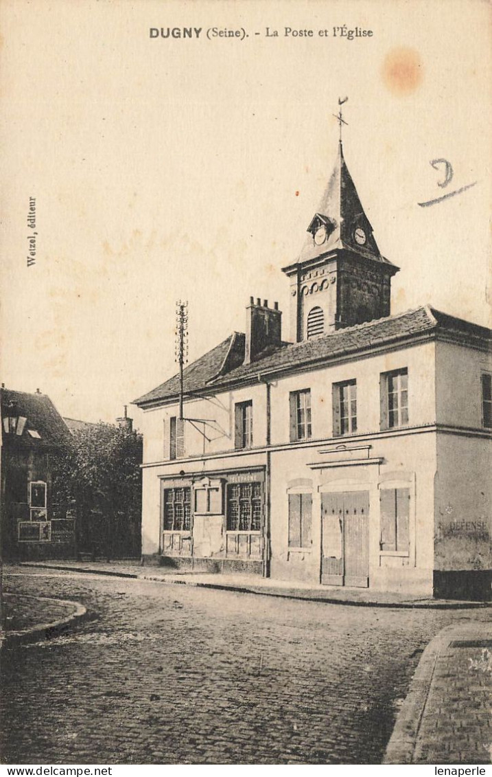 D9861 Dugny La Poste Et L'église - Dugny