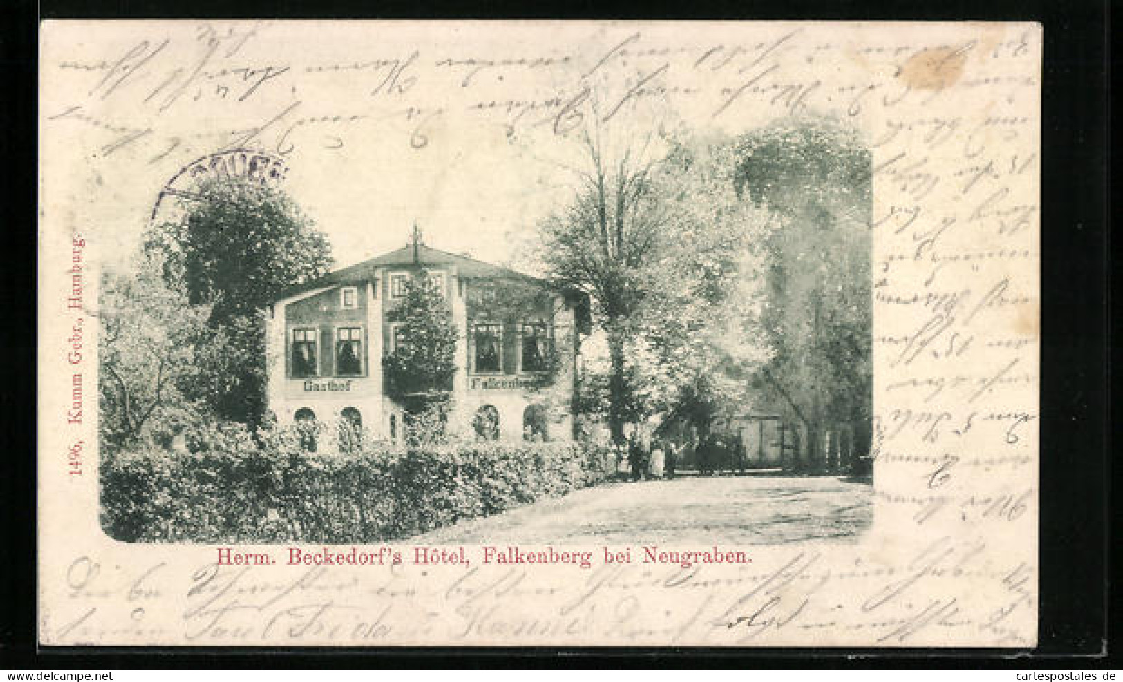 AK Neugraben / Falkenberg, Herm. Beckedorf`s Hotel  - Harburg