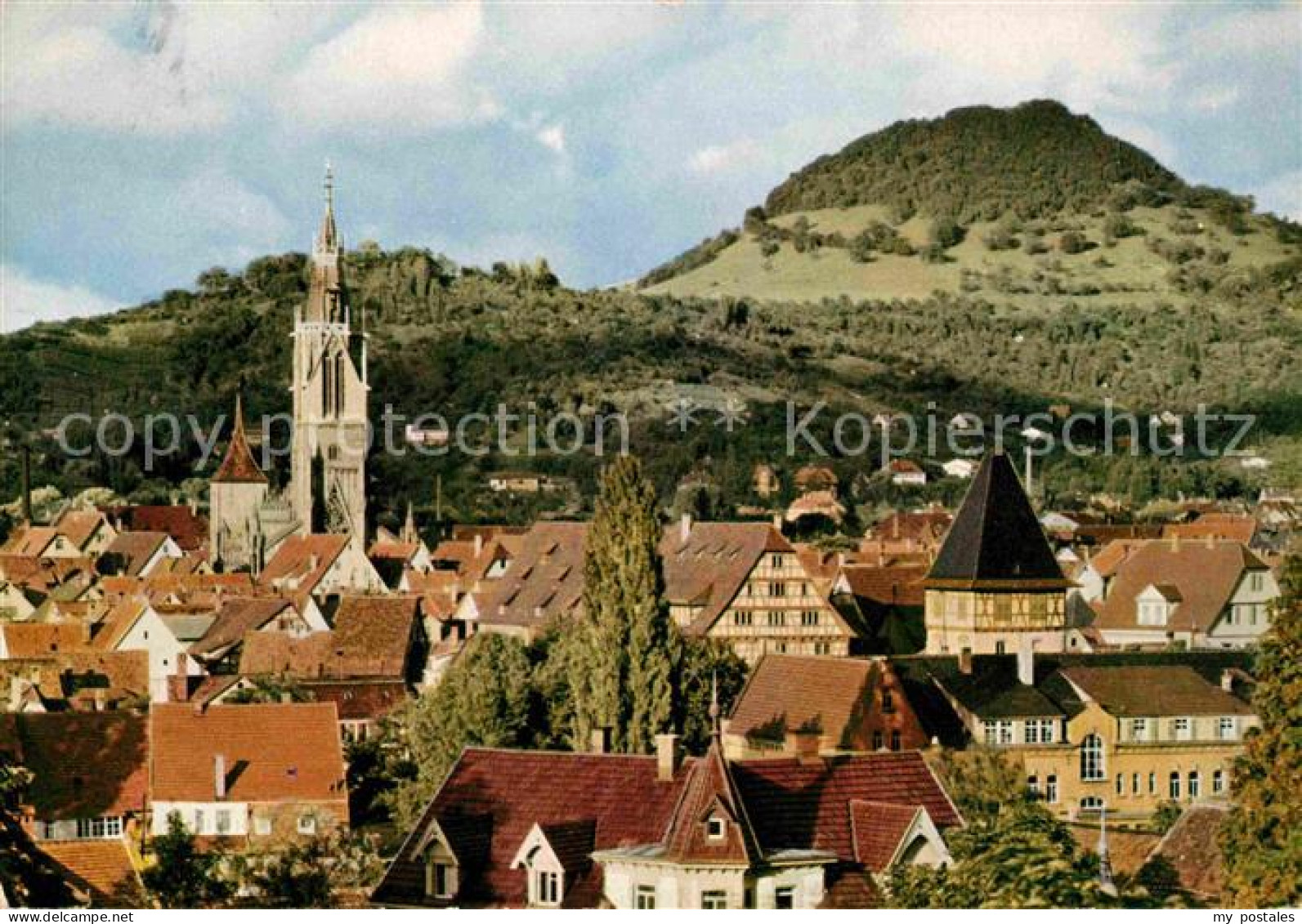 72641315 Reutlingen BW Marienkirche Mit Achalm Hausberg Der Stadt  - Reutlingen