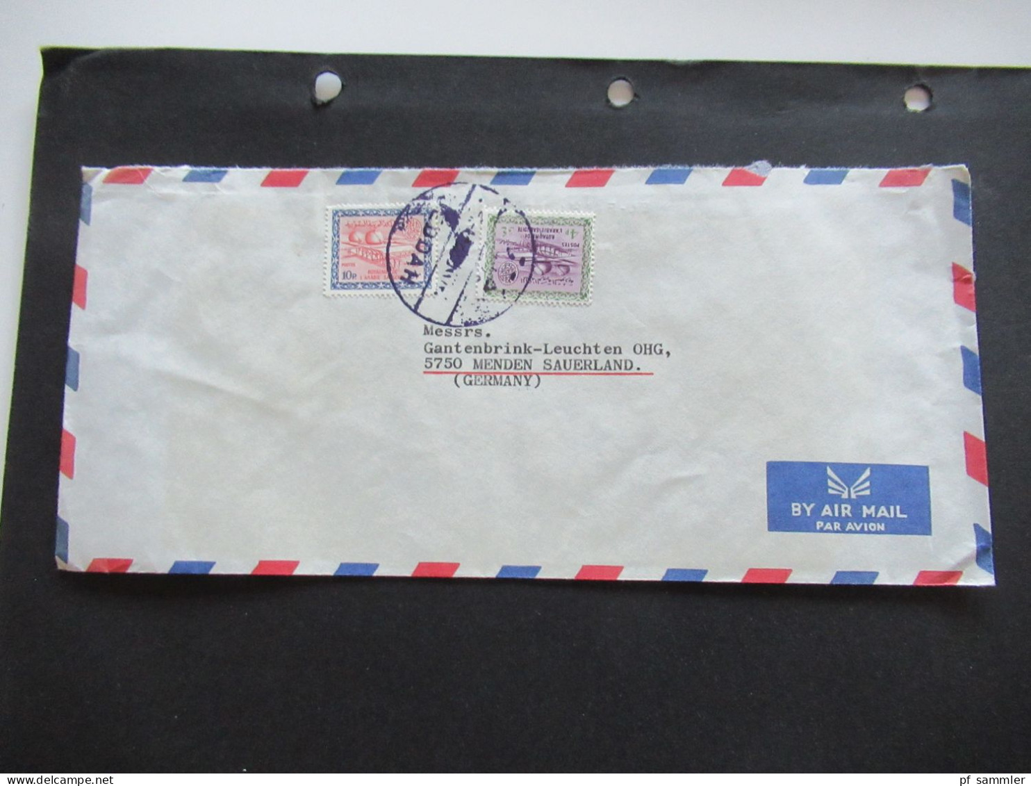 Asien Saudi Arabia Um 1963 2x Firmenumschläge Juffali Bros. Air Mail / Luftpost Insg. 3 Belege Und 1 Briefstück!! - Saudi-Arabien