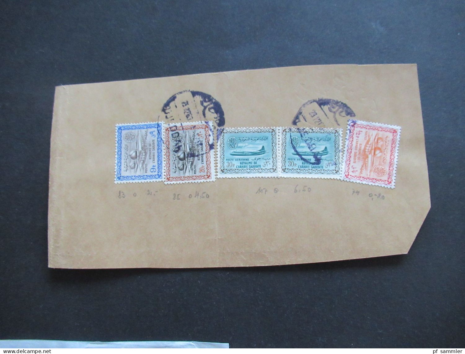 Asien Saudi Arabia Um 1963 2x Firmenumschläge Juffali Bros. Air Mail / Luftpost Insg. 3 Belege Und 1 Briefstück!! - Arabie Saoudite