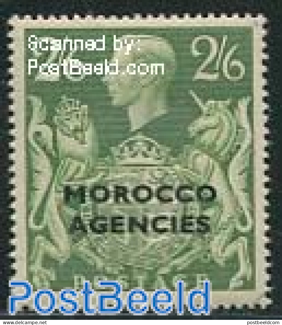 Great Britain 1949 2/6Sh, Morocco Agencies, Stamp Out Of Set, Mint NH - Neufs
