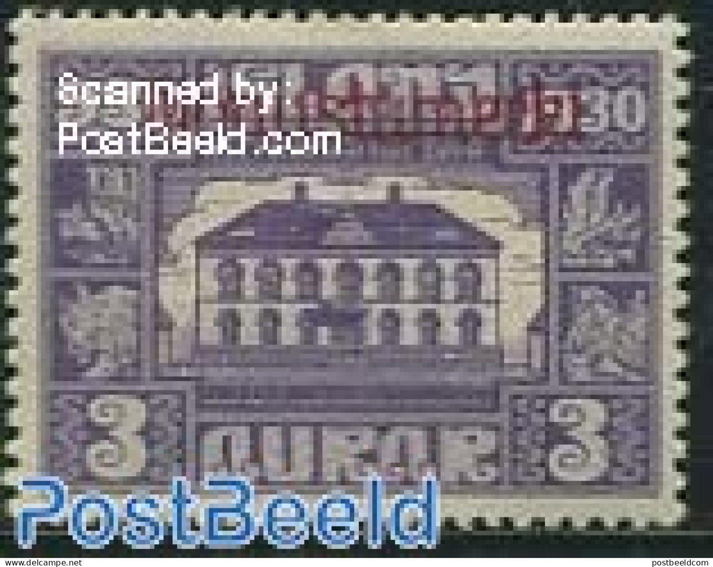 Iceland 1930 3A, On Service, Stamp Out Of Set, Unused (hinged) - Other & Unclassified