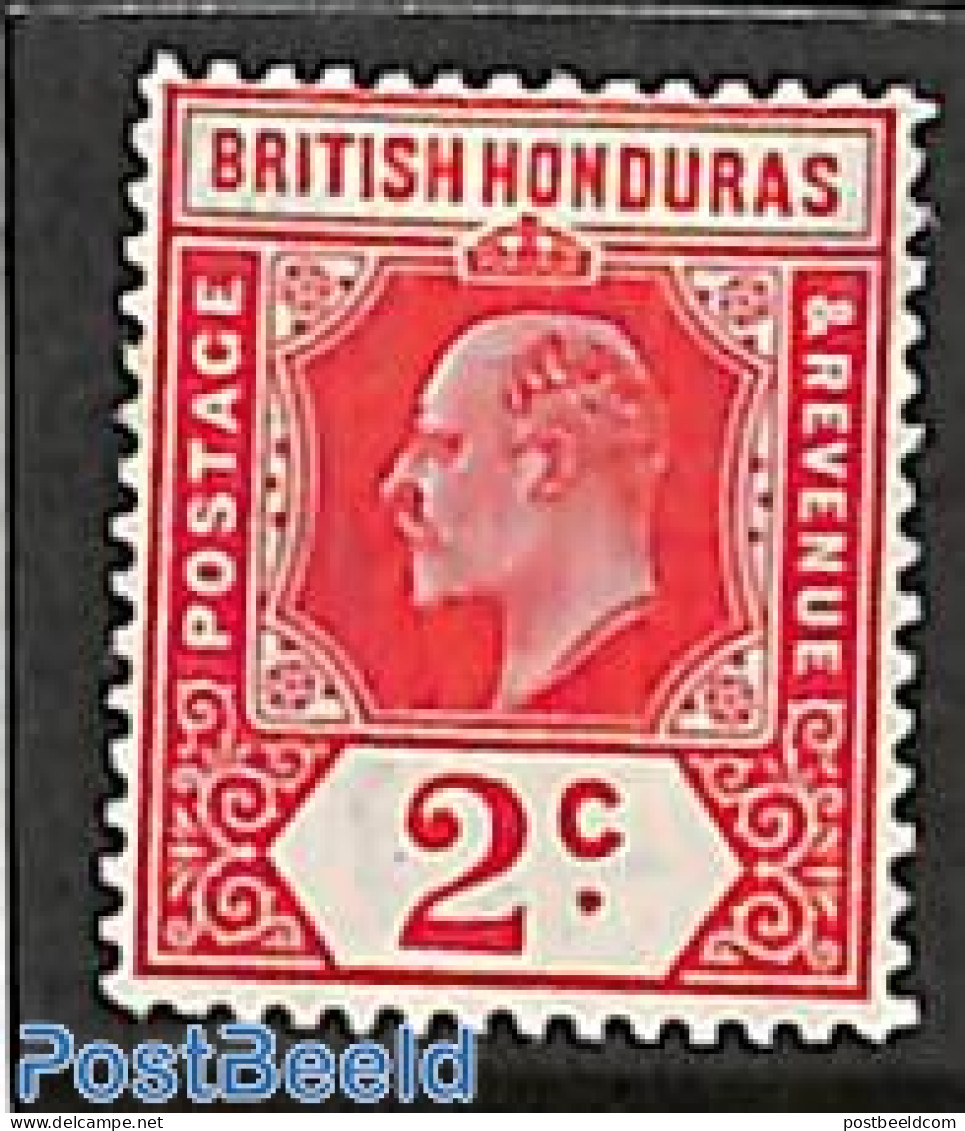 Belize/British Honduras 1905 2c, Stamp Out Of Set, Unused (hinged) - British Honduras (...-1970)