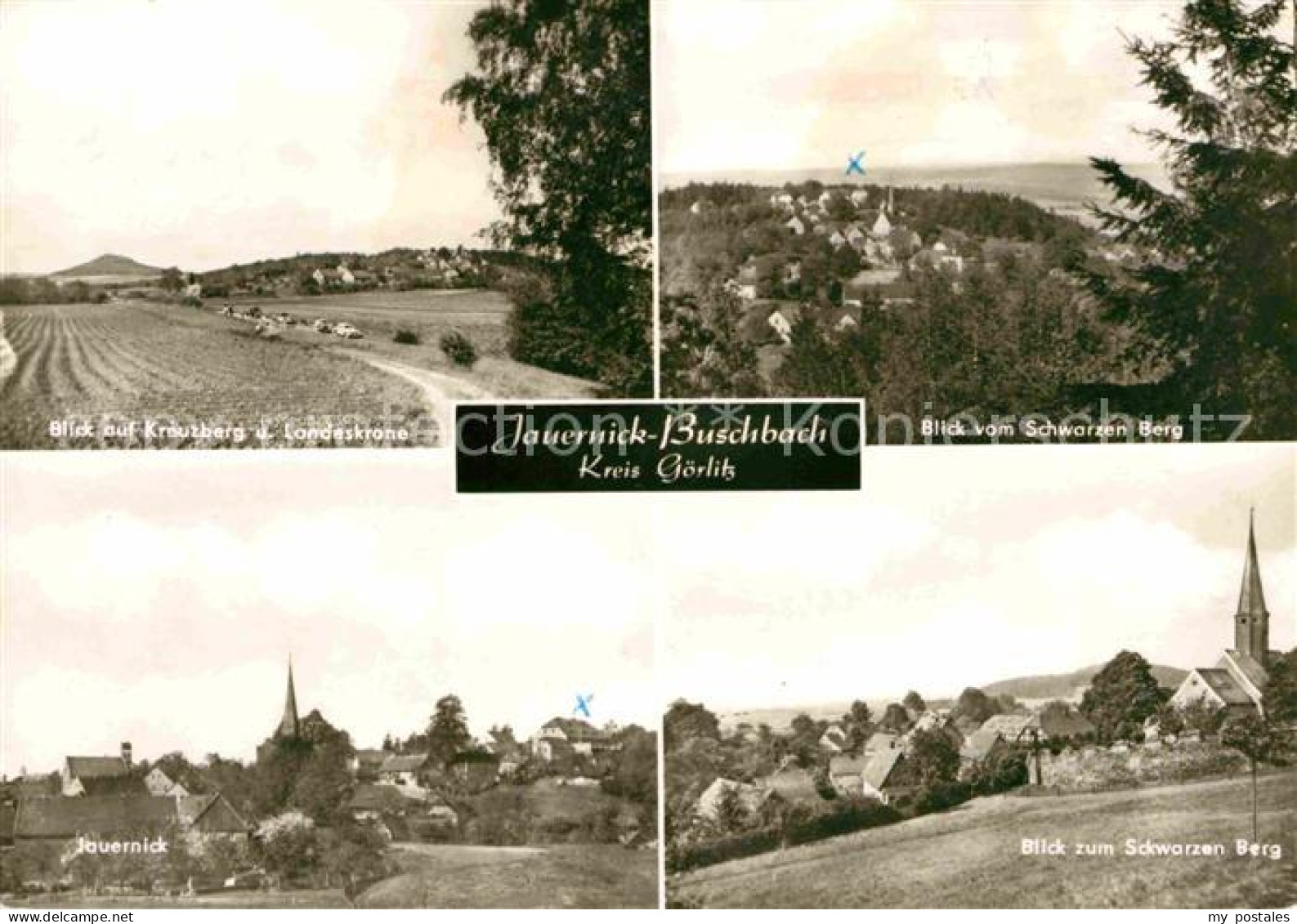 72641141 Jauernick-Buschbach Kreuzberg Landeskrone Blick Vom Schwarzen Berg Teil - Goerlitz