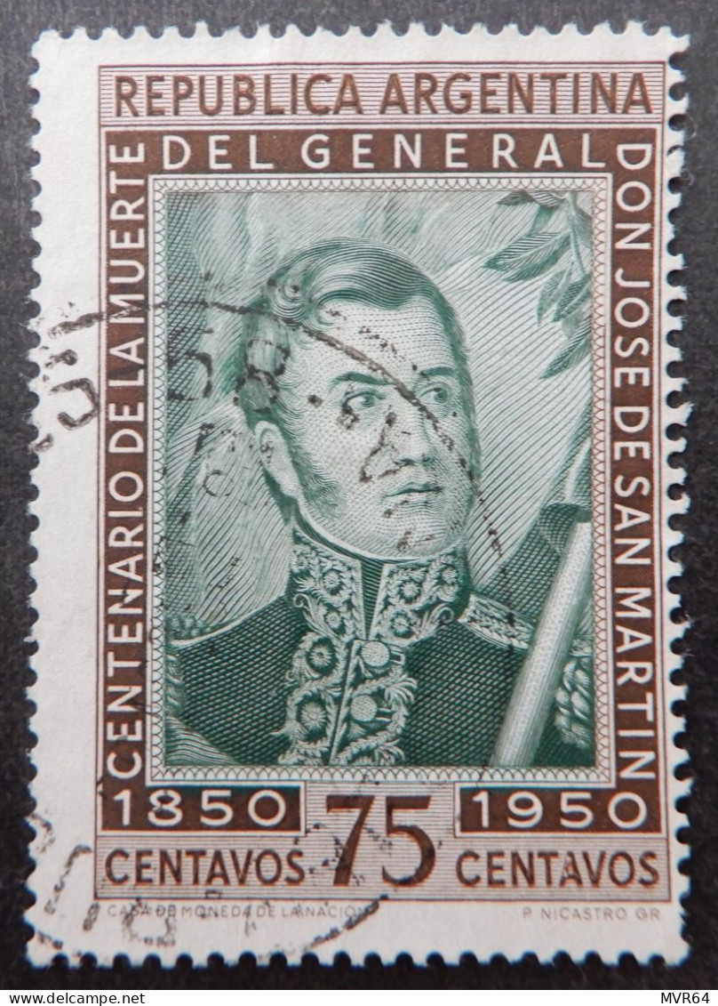 Argentinië Argentinia 1950 (2) The 100th An.  Of The Death Of San Martin - Used Stamps