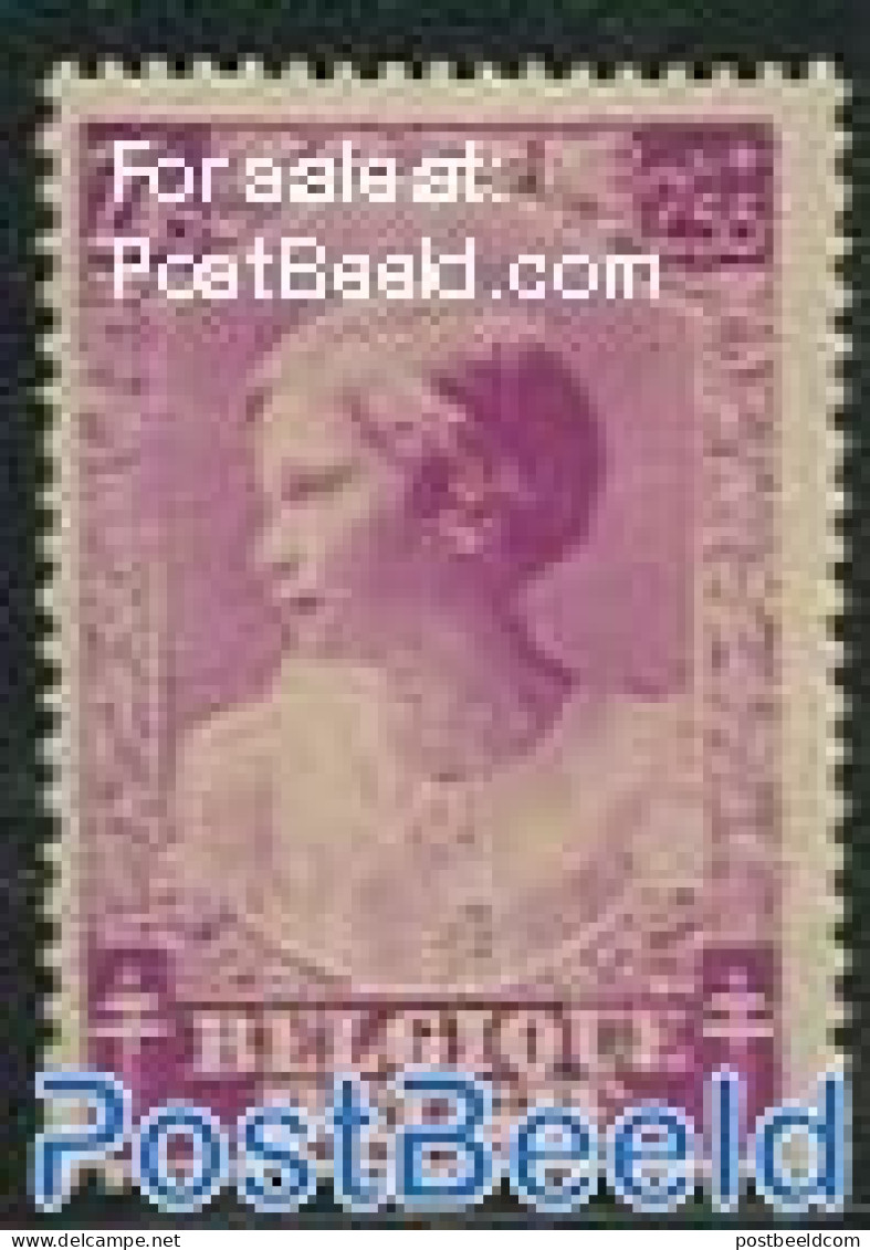 Belgium 1937 2.45+2.55F, Stamp Out Of Set, Unused (hinged), History - Kings & Queens (Royalty) - Ongebruikt