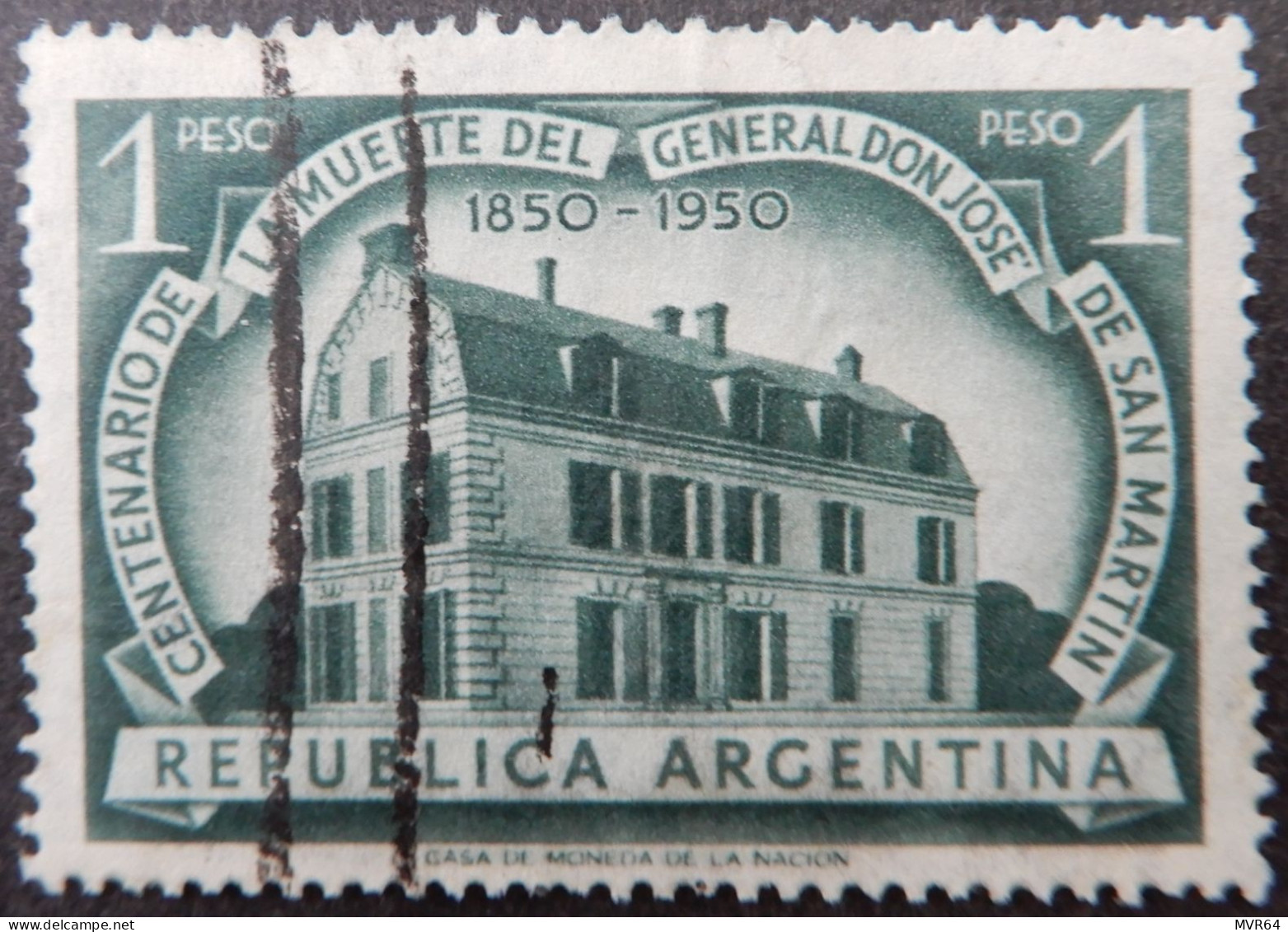 Argentinië Argentinia 1950 (3) The 100th An.  Of The Death Of San Martin - Oblitérés
