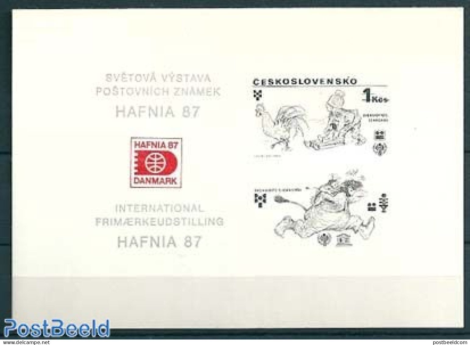 Czechoslovkia 1979 International Year Of The Child, Special Sheet, Mint NH, Nature - Various - Animals (others & Mixed.. - Other & Unclassified