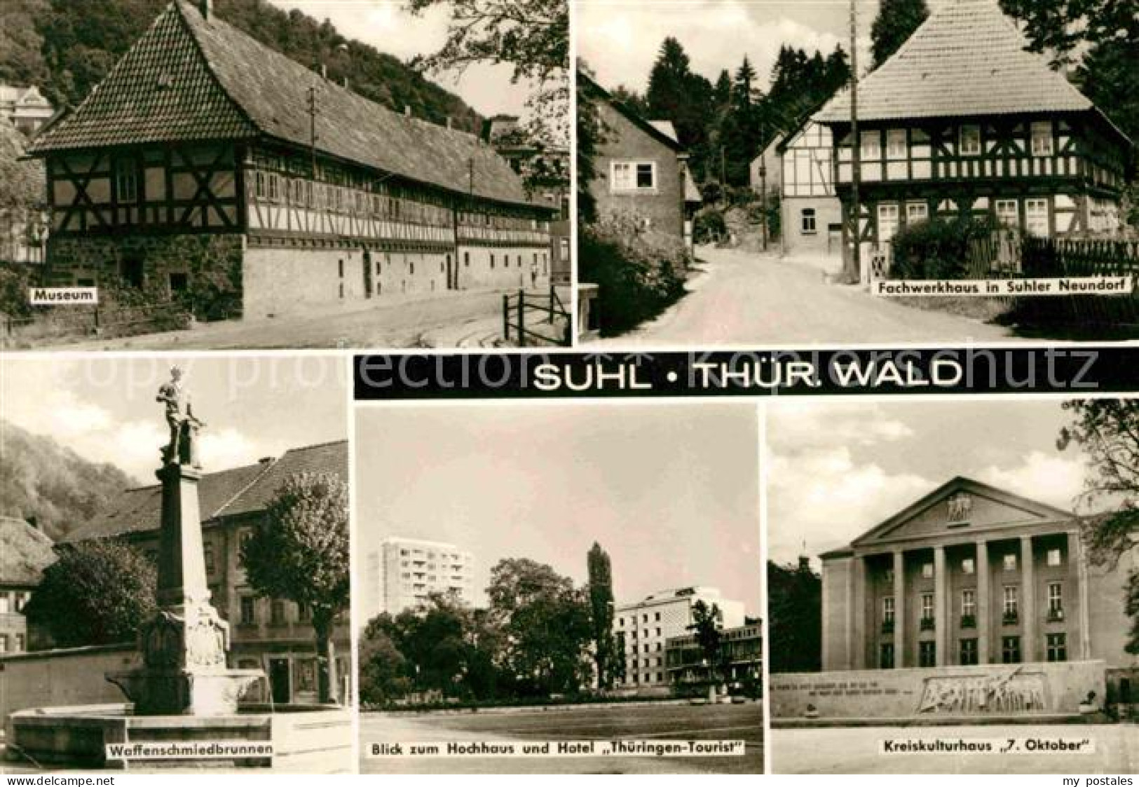 72641060 Suhl Thueringer Wald Museum Fachwerkhaus Waffenschmiedbrunnen Hotel Thu - Suhl