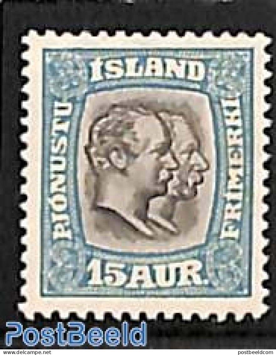 Iceland 1907 15A, On Service, Stamp Out Of Set, Mint NH - Autres & Non Classés