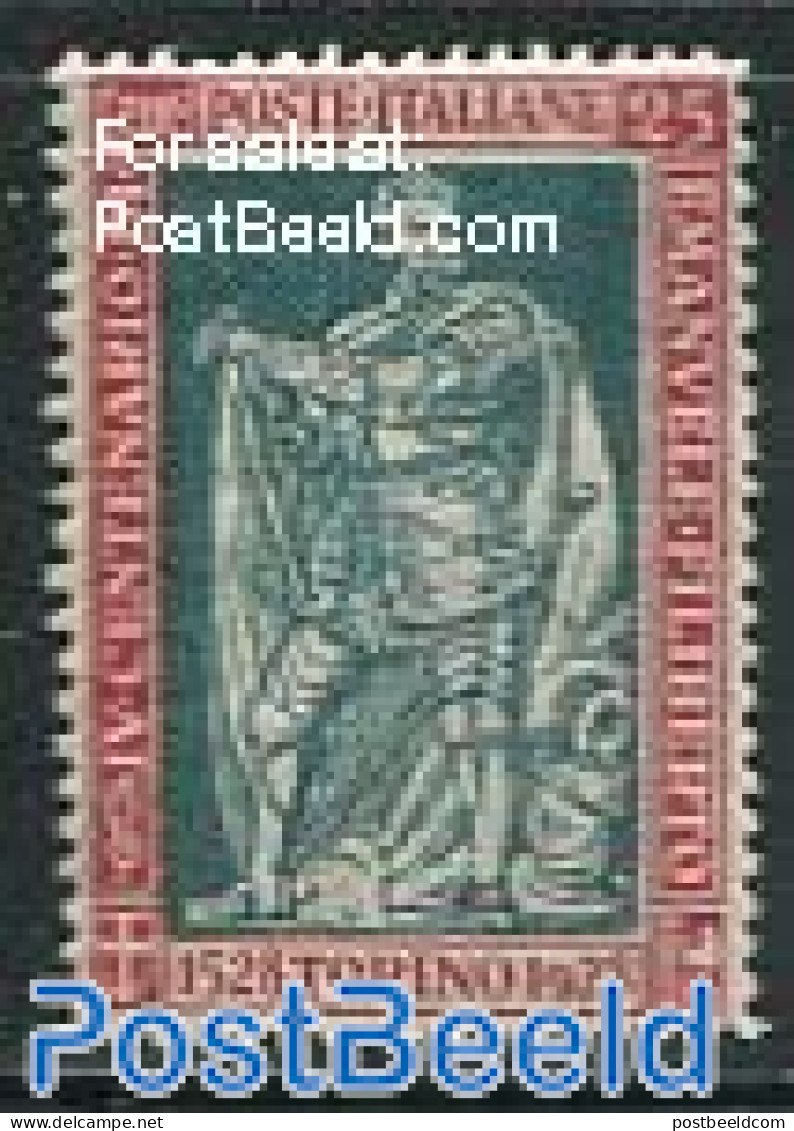 Italy 1928 25c, Perf. 14, Stamp Out Of Set, Unused (hinged) - Autres & Non Classés