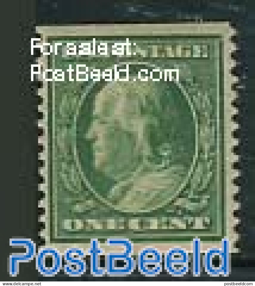United States Of America 1908 1c, Horizontal Imperforated, Stamp Out Of Set, Unused (hinged) - Neufs
