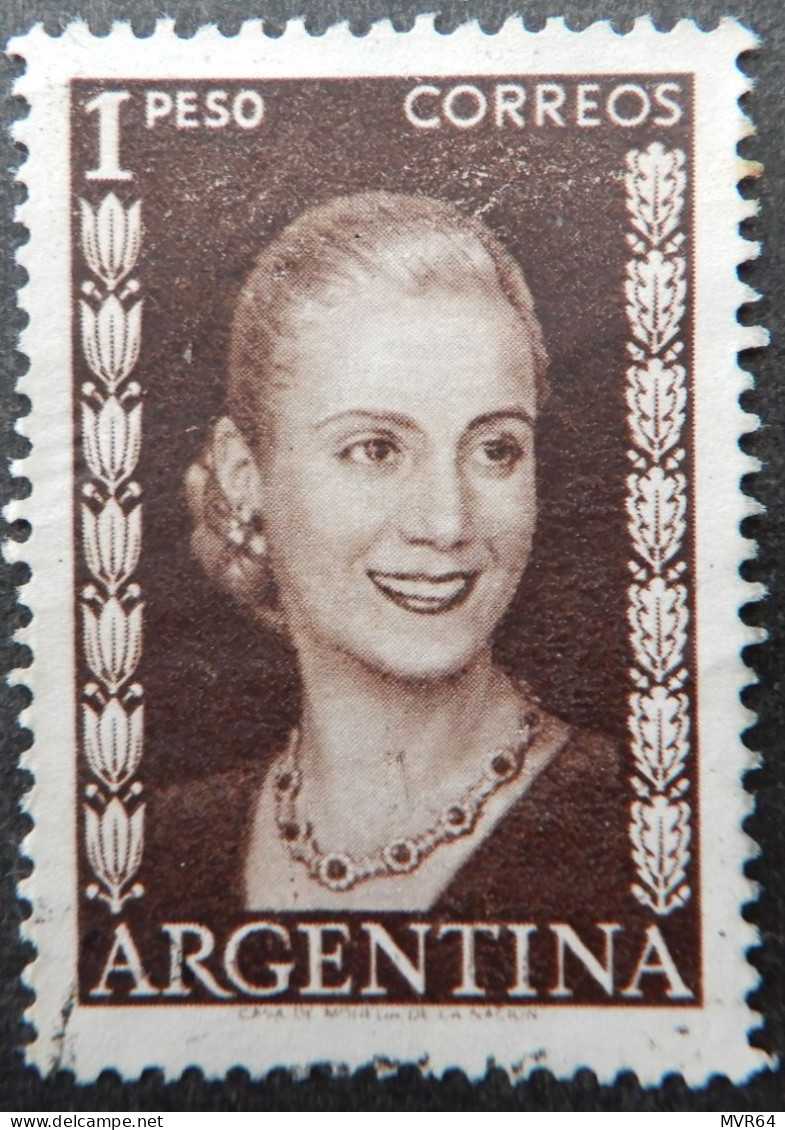 Argentinië Argentinia 1952 (2) Eva Peron - Oblitérés