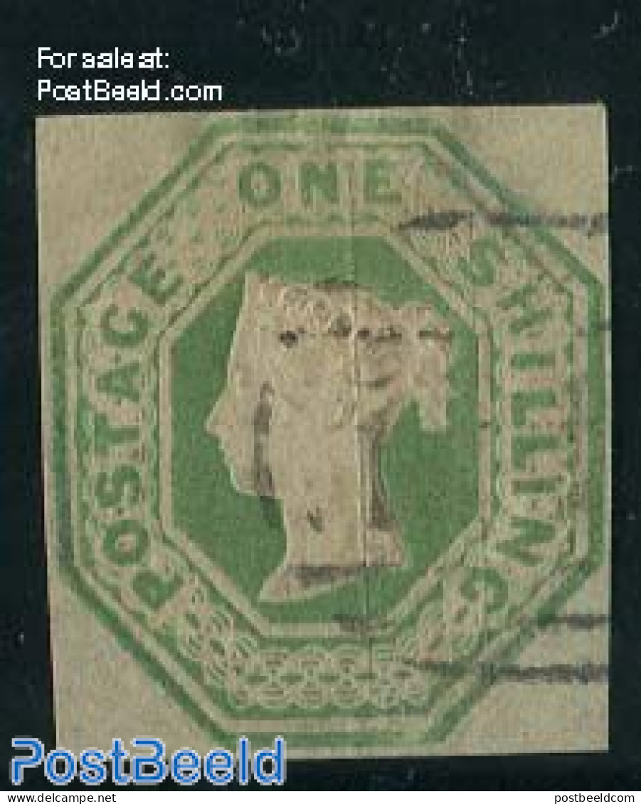 Great Britain 1847 1sh Green, Used, Nice, Used Stamps - Gebruikt