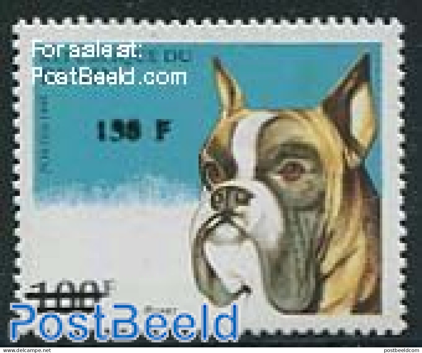 Benin 2000 150F On 100F  Overprint, Mint NH, Nature - Dogs - Neufs