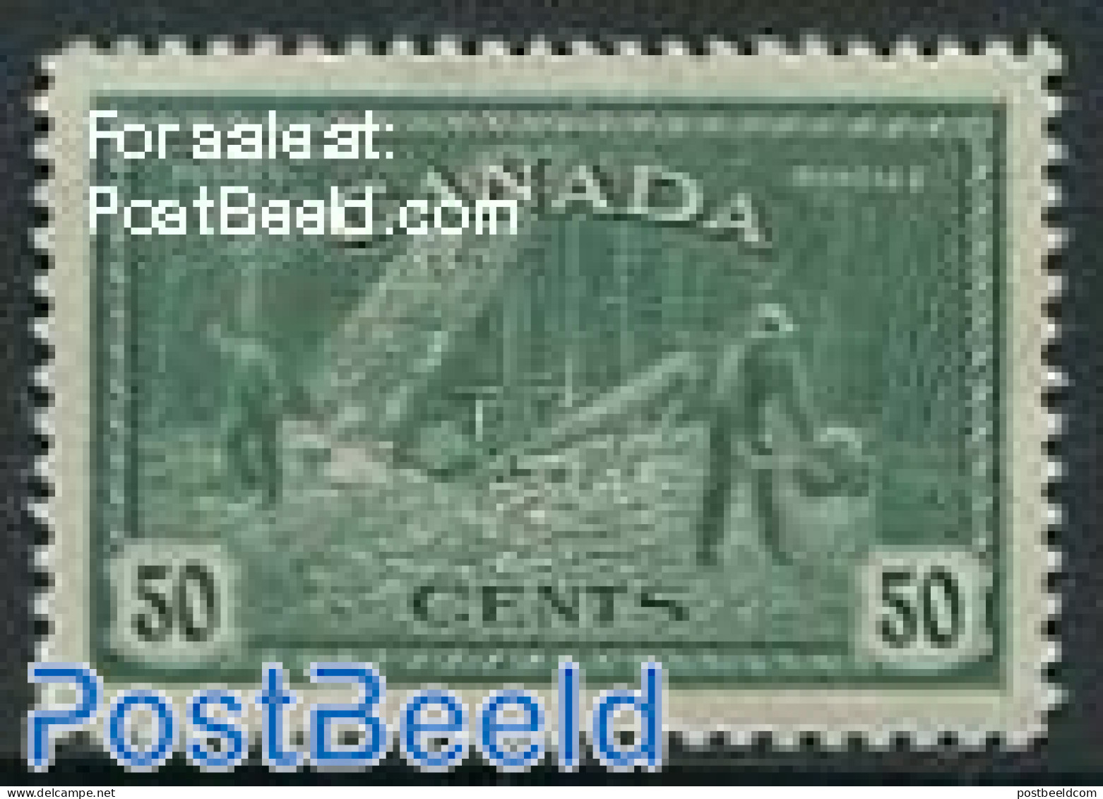 Canada 1946 50c, Stamp Out Of Set, Unused (hinged), Nature - Trees & Forests - Ungebraucht