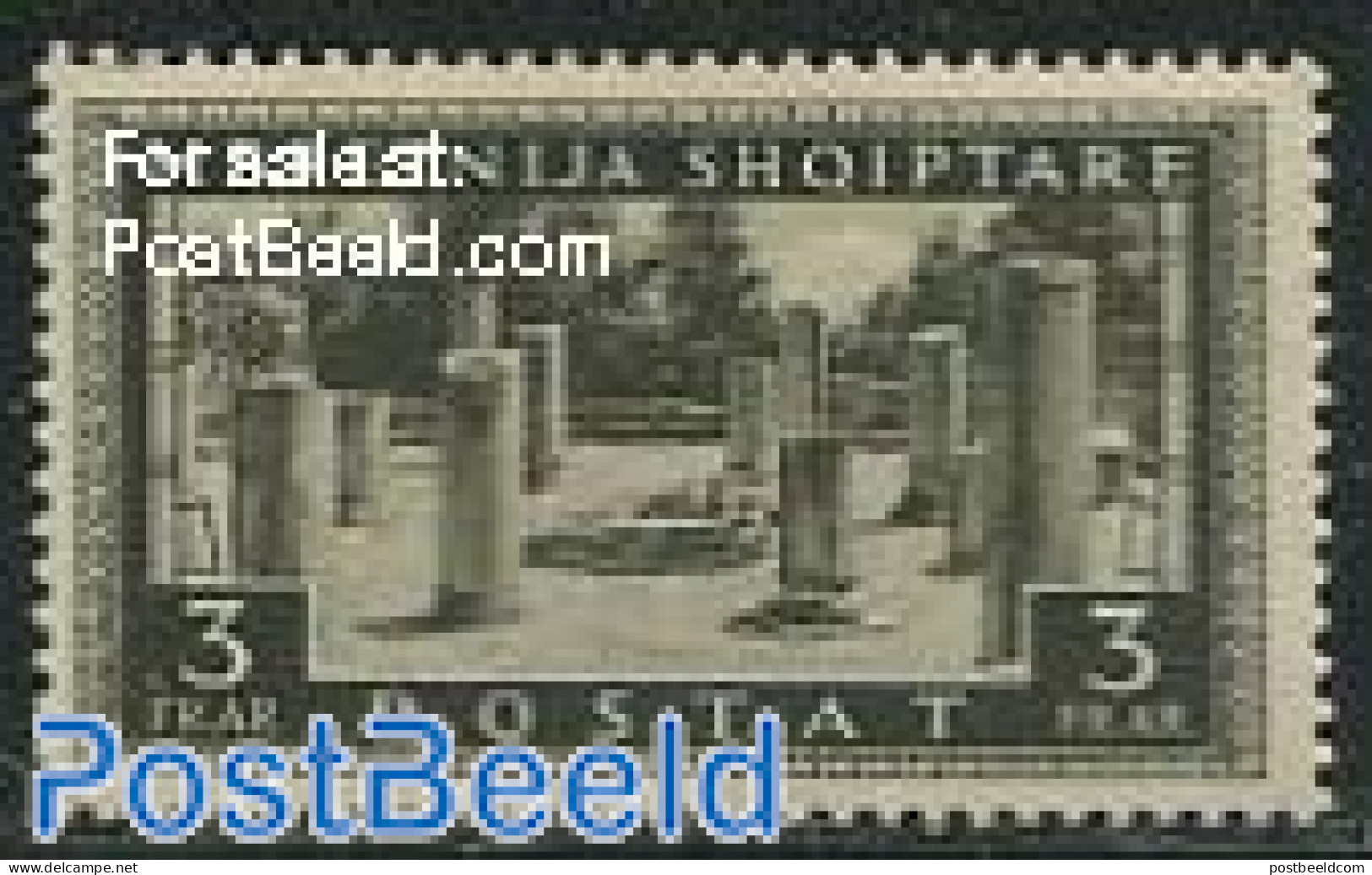 Albania 1939 3Fr, Stamp Out Of Set, Mint NH - Albanië