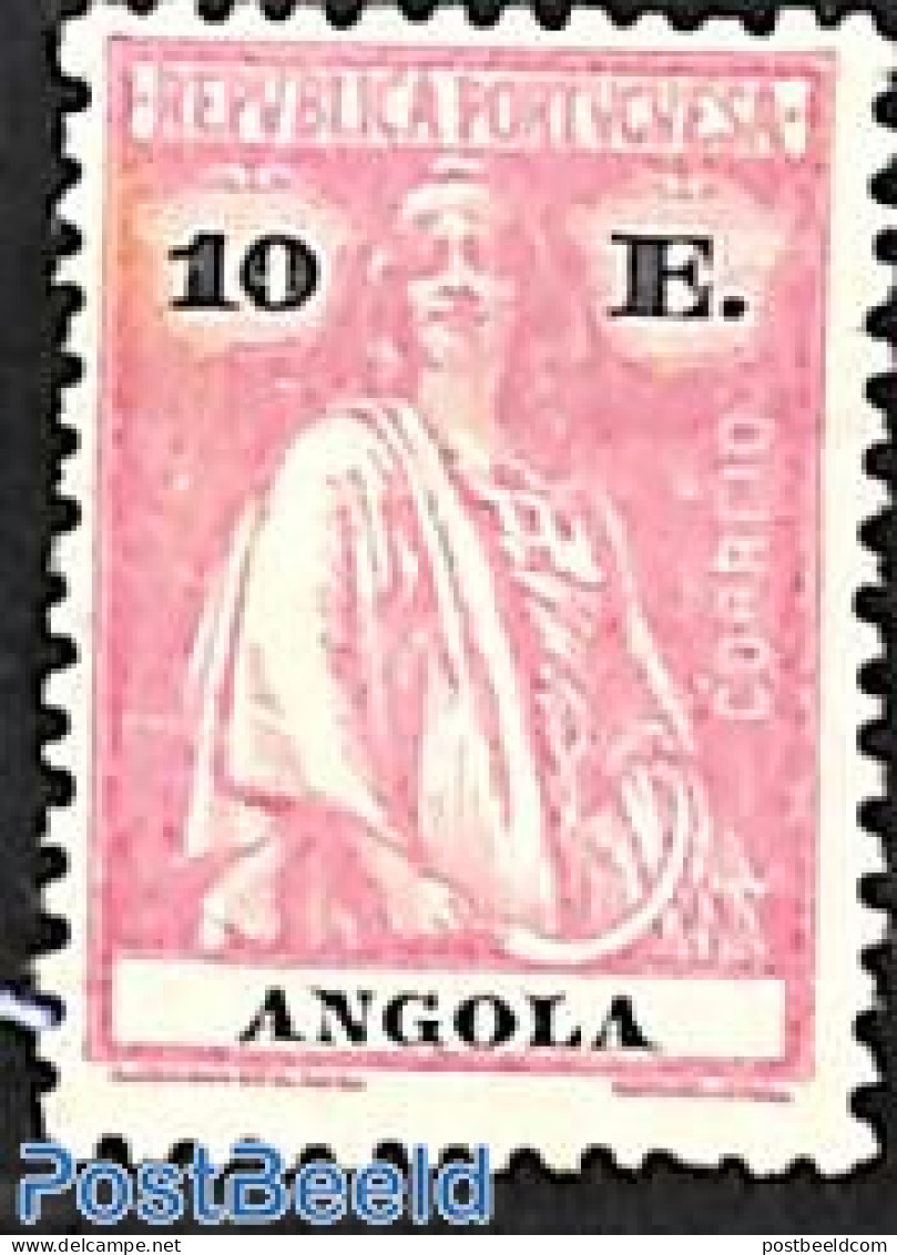 Angola 1923 10E Pink, Stamp Out Of Set, Unused (hinged) - Angola