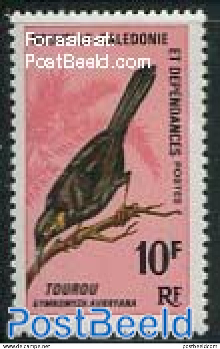 New Caledonia 1967 10F, Stamp Out Of Set, Mint NH, Nature - Birds - Ungebraucht