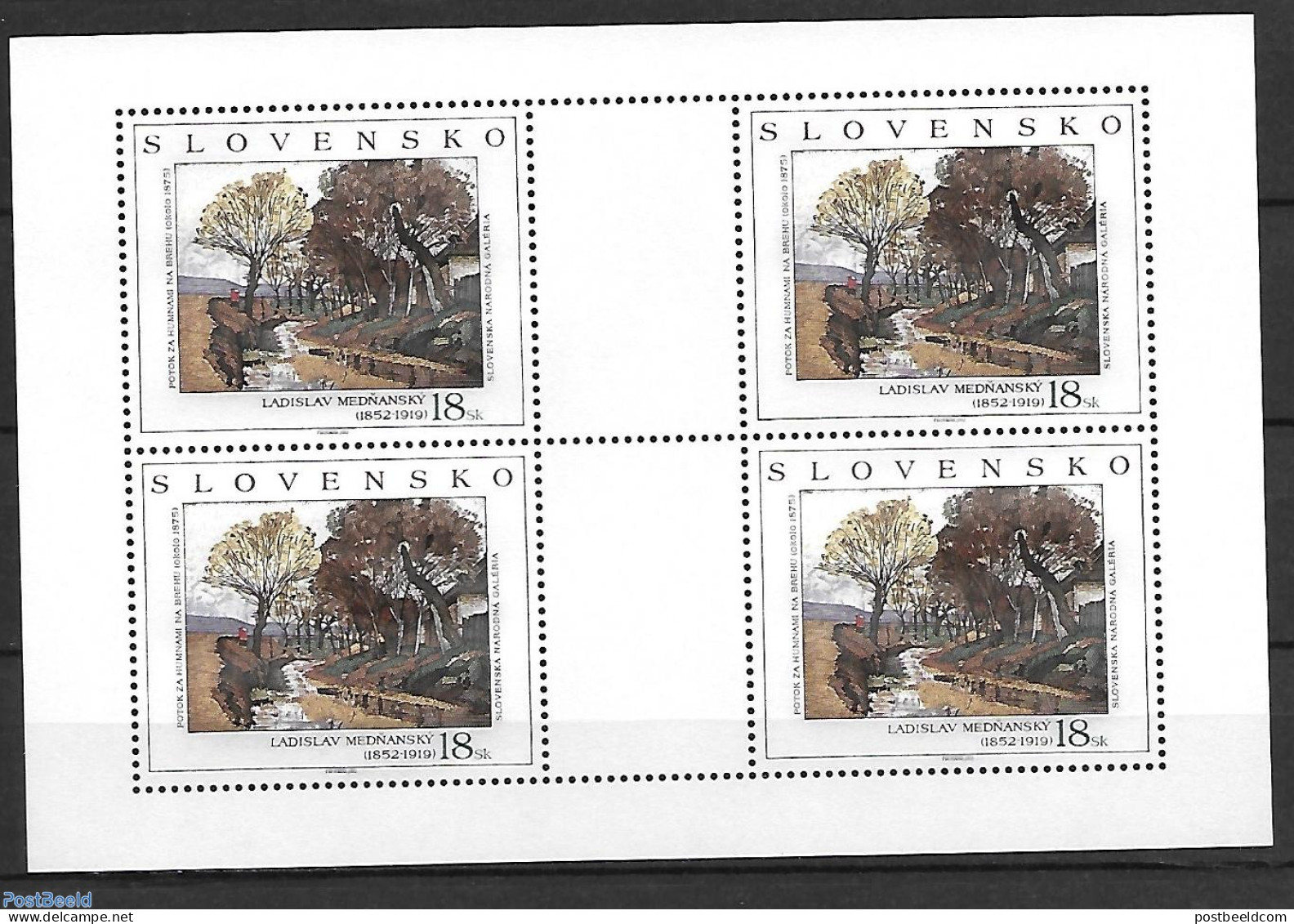 Slovakia 2003 Mednansky M/s, Mint NH, Art - Paintings - Unused Stamps