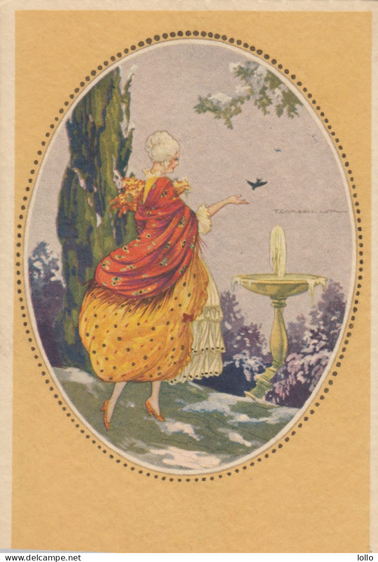 Illustratori  -  Bompard  -  Dama Settecentesca In Giardino  -  F. Piccolo  -  Nuova  -  Bella - Bompard, S.