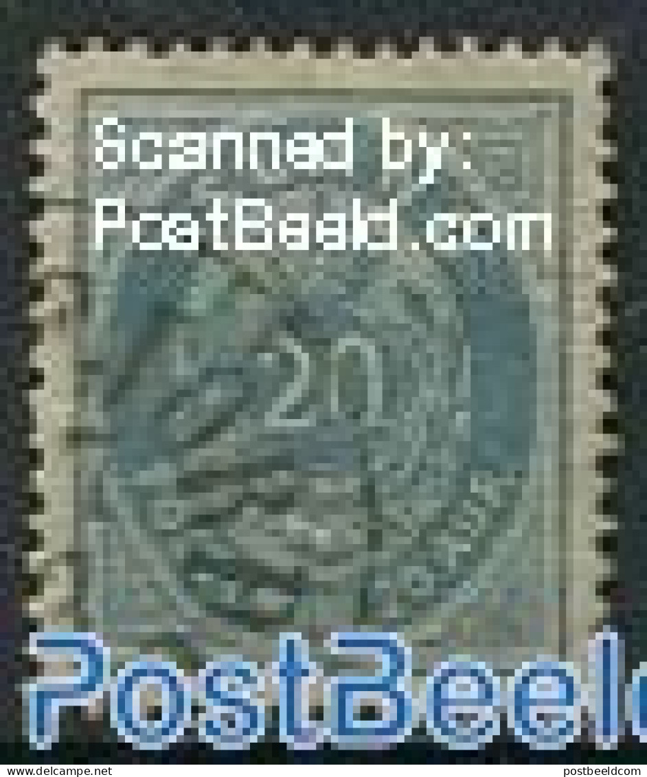 Iceland 1882 20A Blue, Perf. 14:13.5, Stamp Out Of Set, Unused (hinged) - Unused Stamps