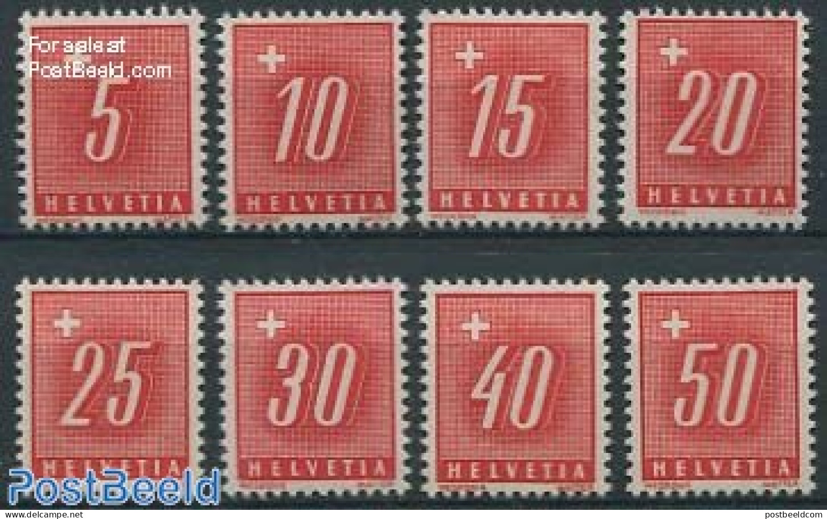 Switzerland 1938 Postage Due 8v, Grilled Gum, Mint NH - Autres & Non Classés