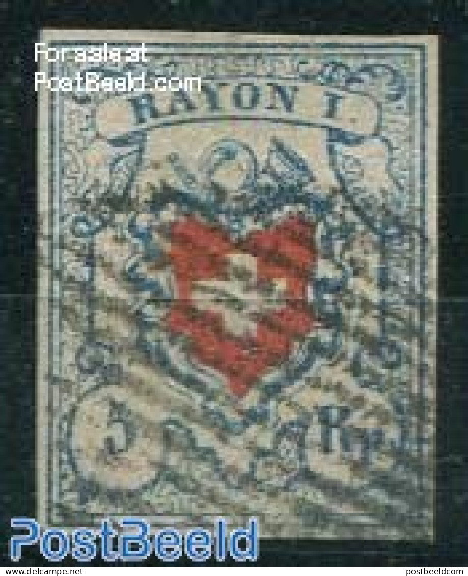 Switzerland 1851 Rayon I, Used, Used Stamps, History - Coat Of Arms - 1843-1852 Federal & Cantonal Stamps