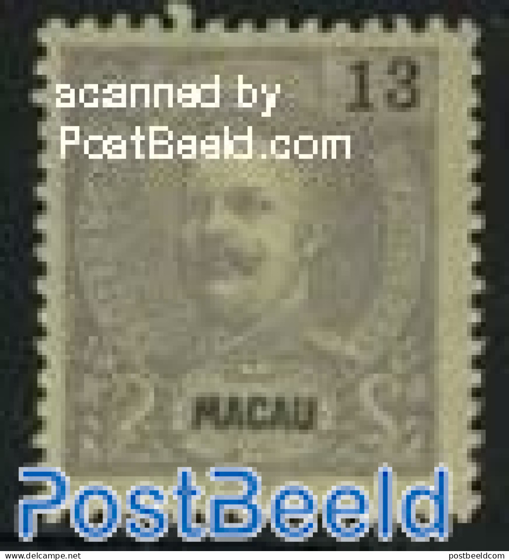 Macao 1903 13A., Stamp Out Of Set, Unused (hinged) - Neufs