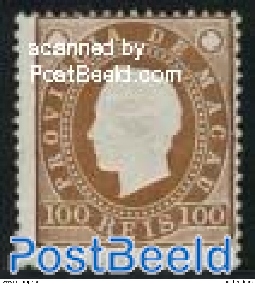 Macao 1888 100R, Perf. 13.5, Stamp Out Of Set, Unused (hinged) - Unused Stamps