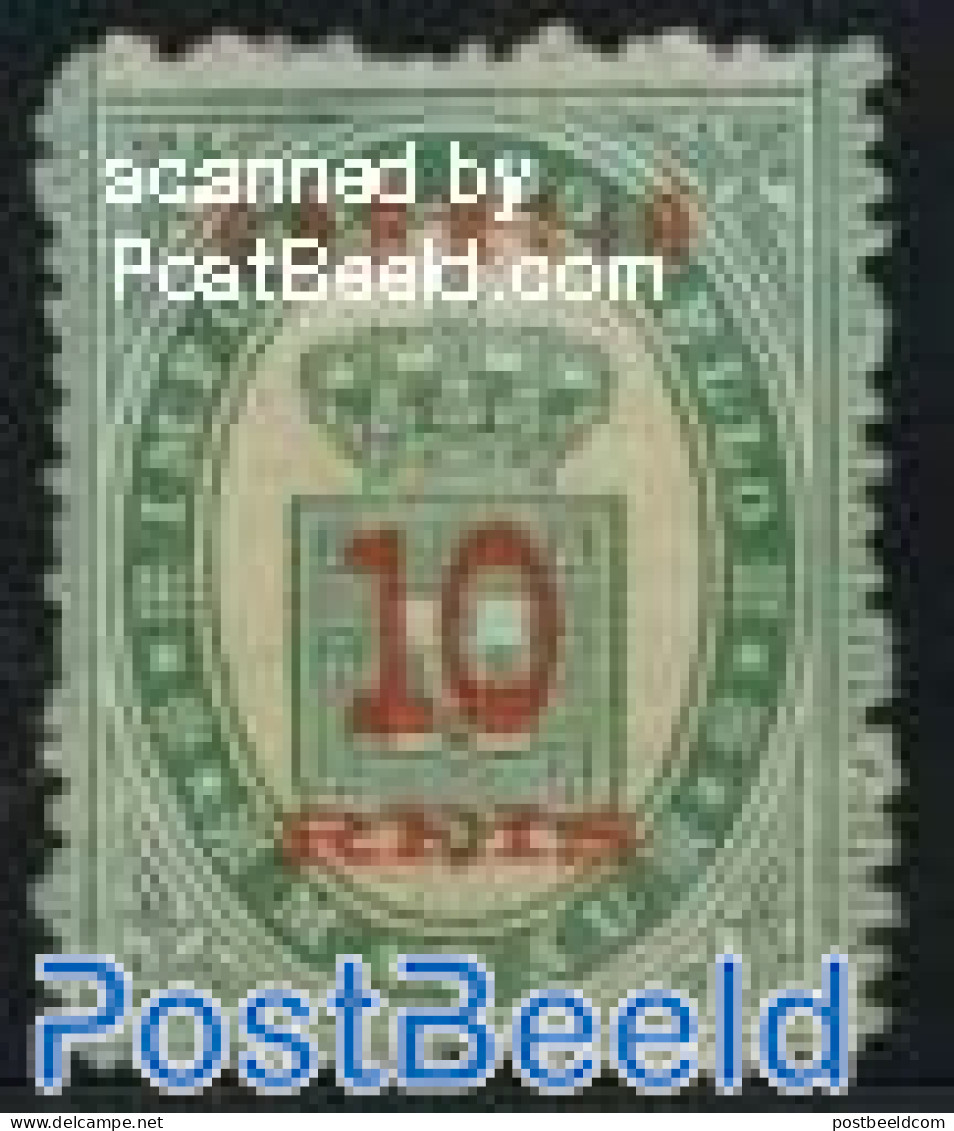 Macao 1887 10R., Stamp Out Of Set, Unused (hinged) - Nuevos