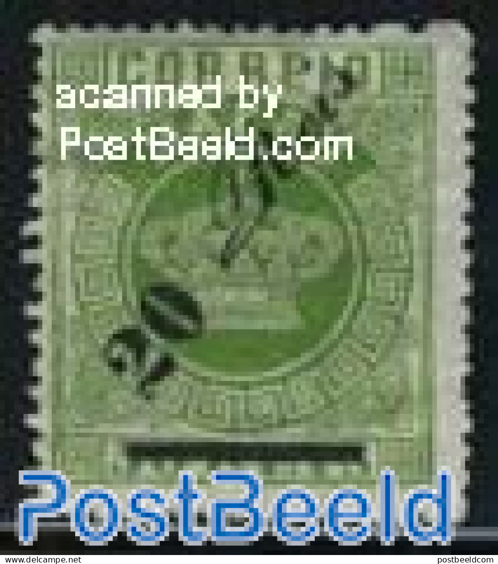 Macao 1884 20R On 50R, Perf. 13.5, Stamp Out Of Set, Unused (hinged) - Unused Stamps