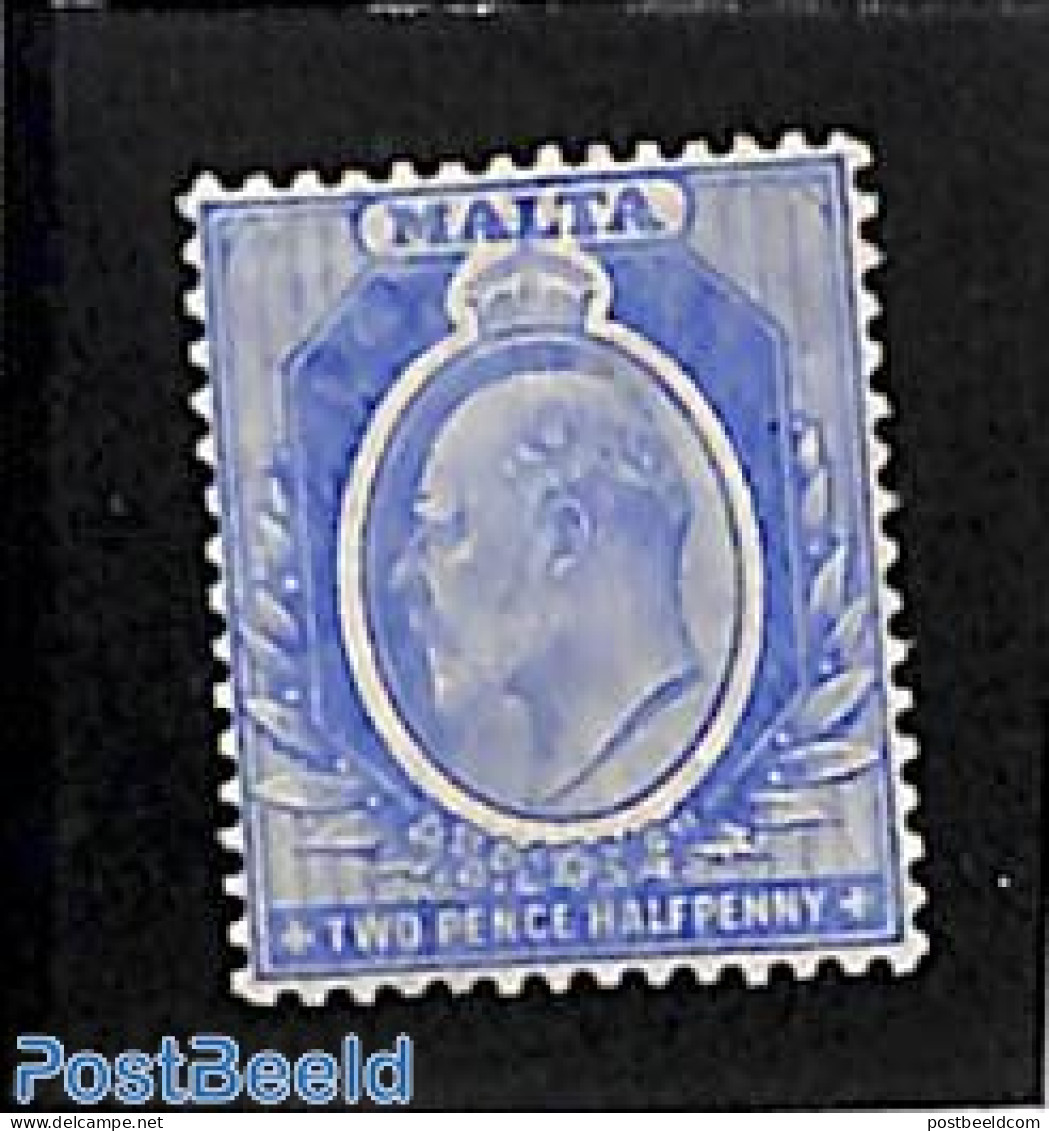 Malta 1907 2.5p Ultramarin, Stamp Out Of Set, Unused (hinged) - Malte