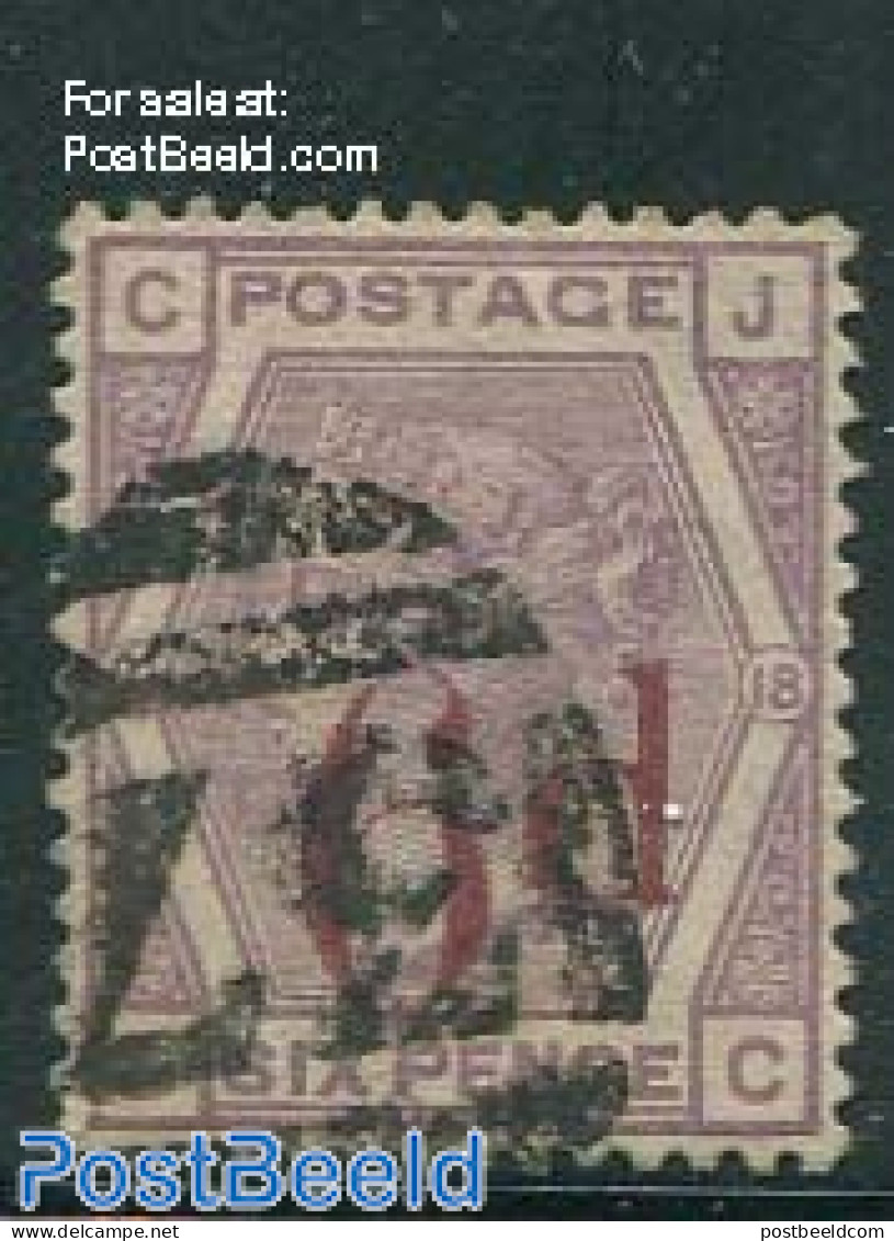 Great Britain 1883 6d On Six Pence, Used, Used - Gebruikt
