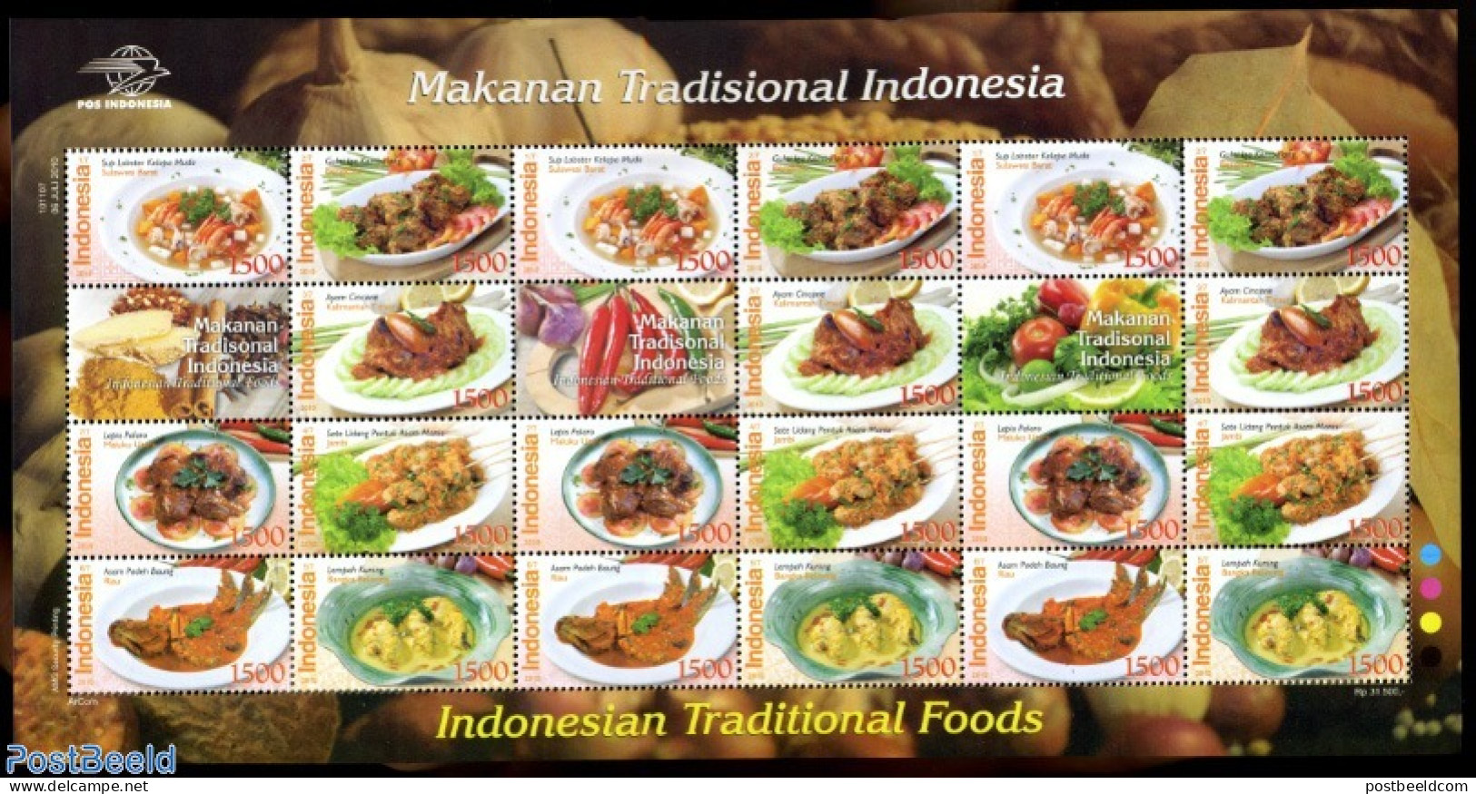 Indonesia 2010 Tradional Food M/s, Mint NH, Health - Indonésie