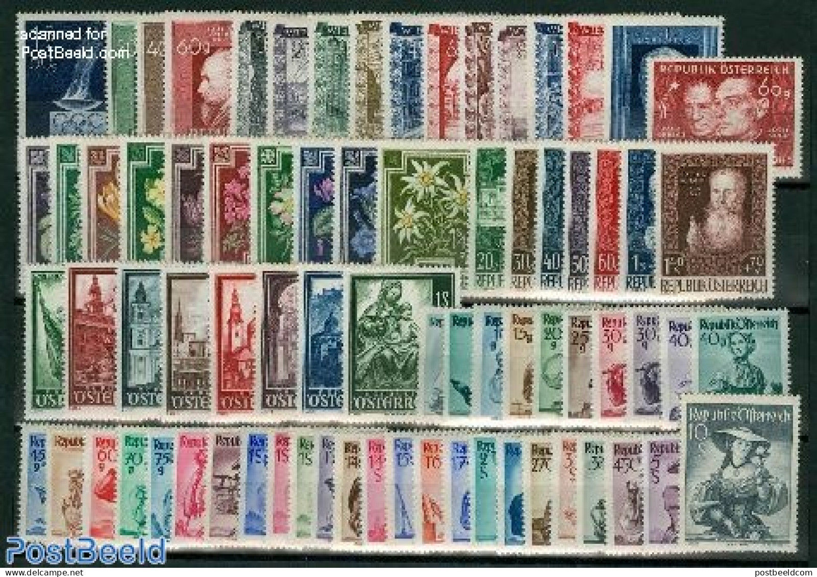 Austria 1948 Yearset 1948, Complete, 75v, Mint NH, Various - Yearsets (by Country) - Nuovi