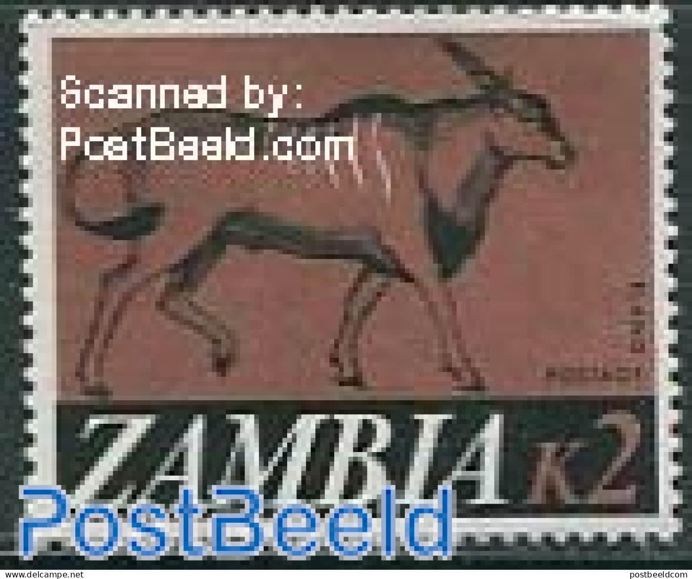 Zambia 1968 2K, Stamp Out Of Set, Mint NH, Nature - Animals (others & Mixed) - Zambia (1965-...)