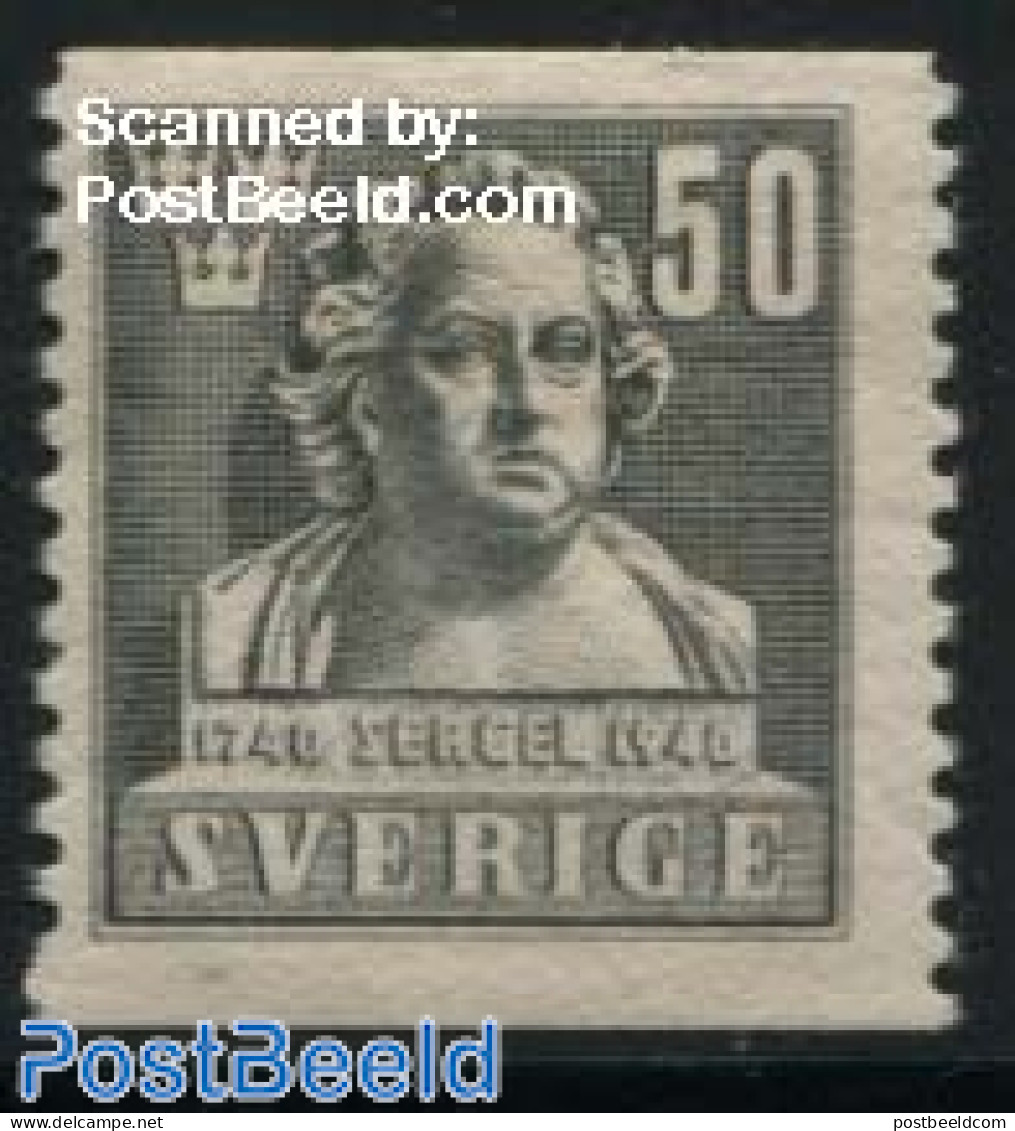 Sweden 1940 50o, Stamp Out Of Set, Unused (hinged), Sculpture - Ongebruikt