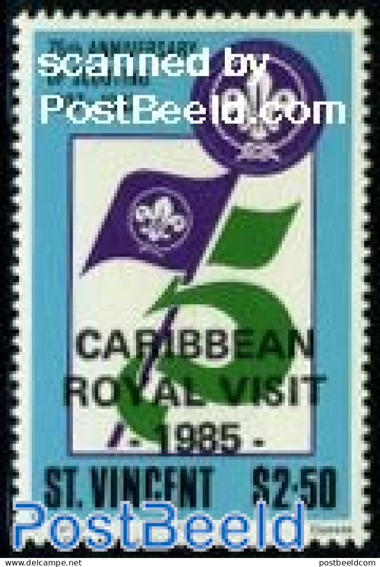 Saint Vincent 1985 Stamp Out Of Set, Mint NH, Sport - Scouting - St.Vincent (1979-...)