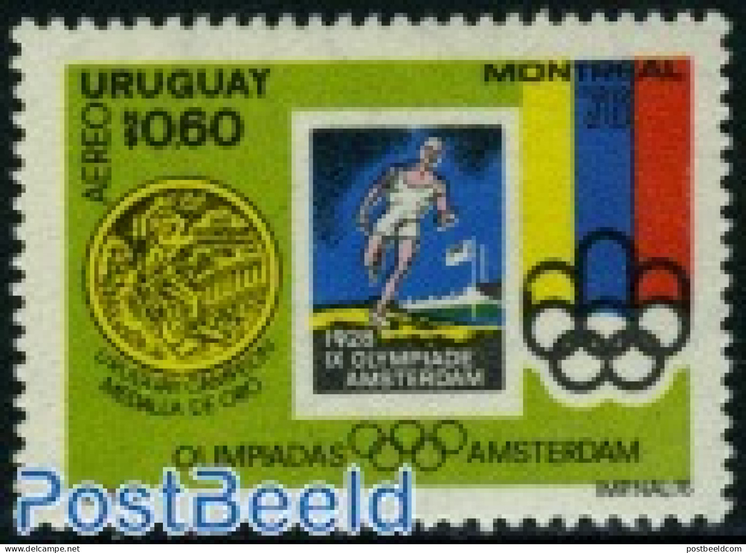 Uruguay 1976 Stamp Out Of Set, Mint NH, History - Sport - Netherlands & Dutch - Olympic Games - Geography
