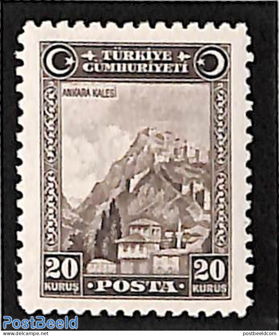 Türkiye 1930 20k, Stamp Out Of Set, Mint NH - Other & Unclassified