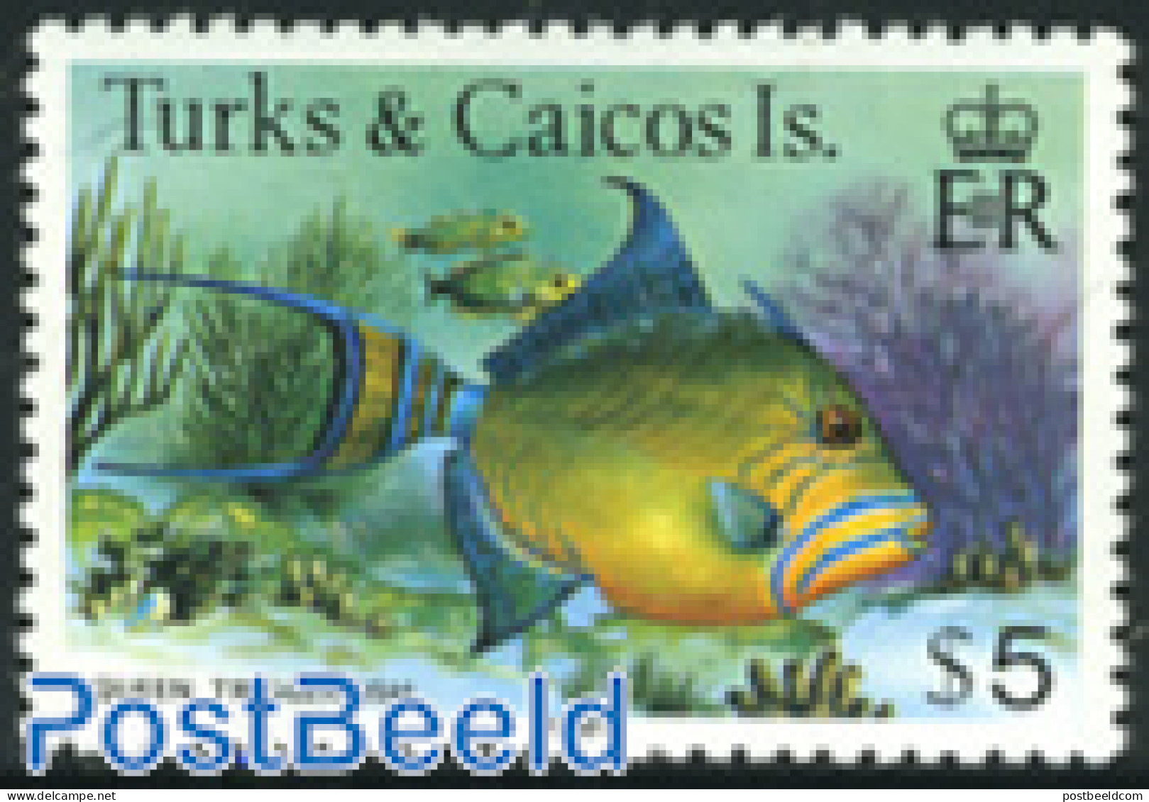 Turks And Caicos Islands 1981 Stamp Out Of Set, Mint NH, Nature - Fish - Fishes