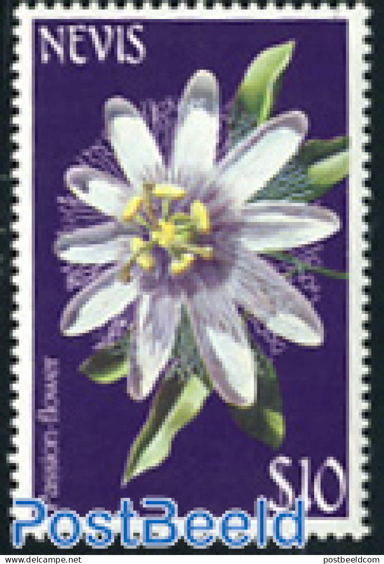 Nevis 1984 Stamp Out Of Set, Mint NH, Nature - Flowers & Plants - St.Kitts-et-Nevis ( 1983-...)